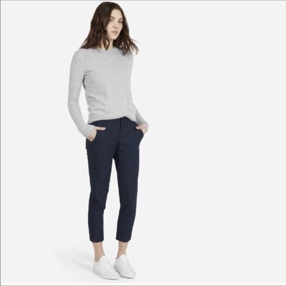 Everlane The Slim Wool Trouser Pant Crop - Picture 3 of 5